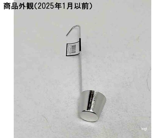 TAKAGI18-8ステンレス カンロ杓子 大35cc 光沢のあるステンレス製のシャベルが平置きされている状態