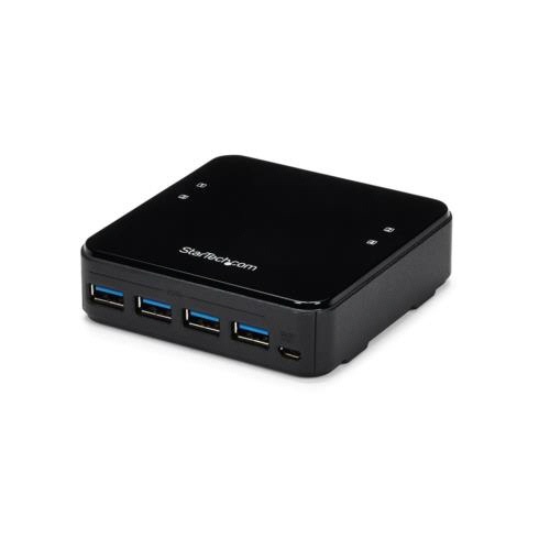 4×4対応　USB3.0　周辺機器共有スイッチ　Mac/Windows/Linux対応　ブラック　1個