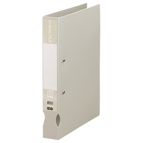 Dﾘﾝｸﾞﾌｧｲﾙ A4ﾀﾃ 2穴 300枚収容 30mmとじ 背幅43mm ｸﾞﾚｰ 1冊画像