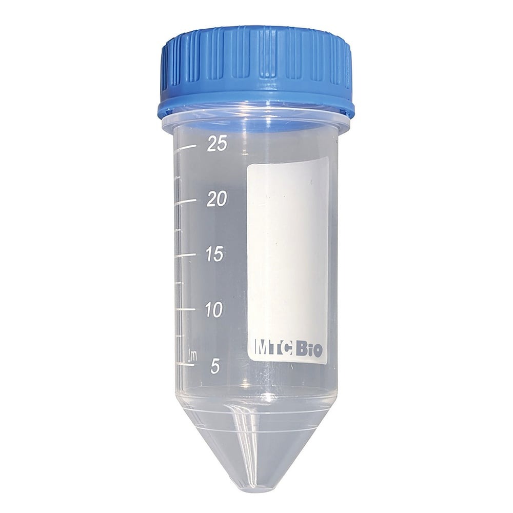 遠沈管 コニカル型 25mL 滅菌済み 1ケース（25本×8袋入）画像