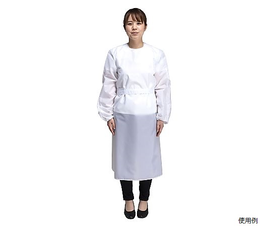 洗える防護ガウン　ホワイト　M-L画像