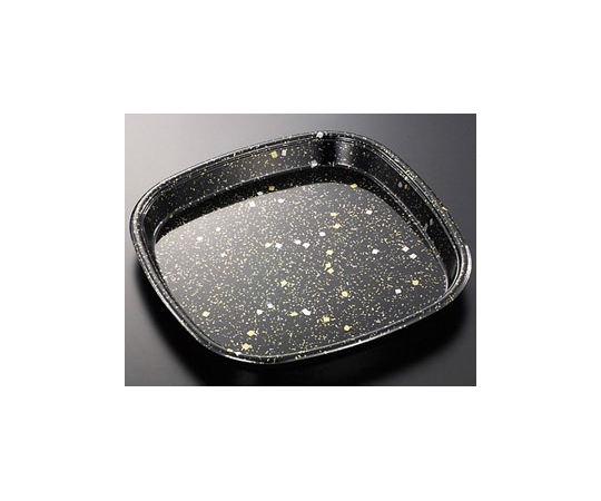 寿司容器 HS角桶 50 黒金箔-BK 身 100枚画像