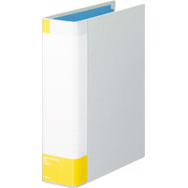 ﾊﾟｲﾌﾟ式ﾌｧｲﾙ(環境)片開き A4ﾀﾃ 600枚収容 60mmとじ 背幅75mm ﾗｲﾄｸﾞﾚｰ 1冊画像