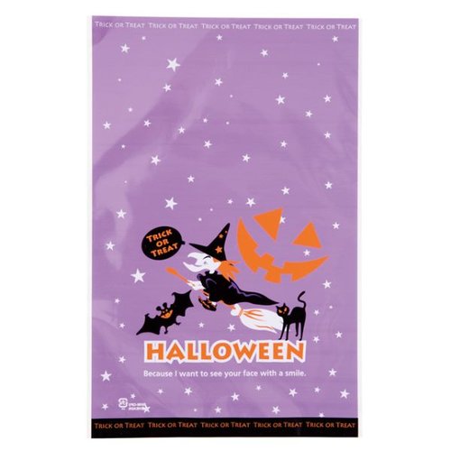 袋 ブラックハロウィンOPPギフトバッグ-2(50枚) ヘッズ画像