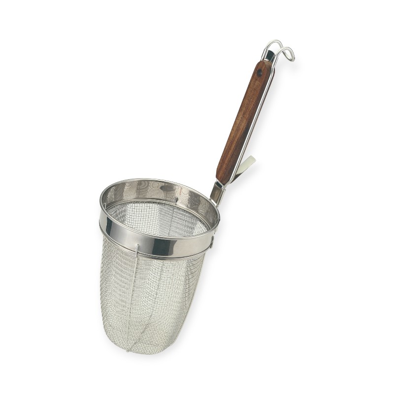 うどん用品 18-8ローズ柄うどんてぼ 深型画像