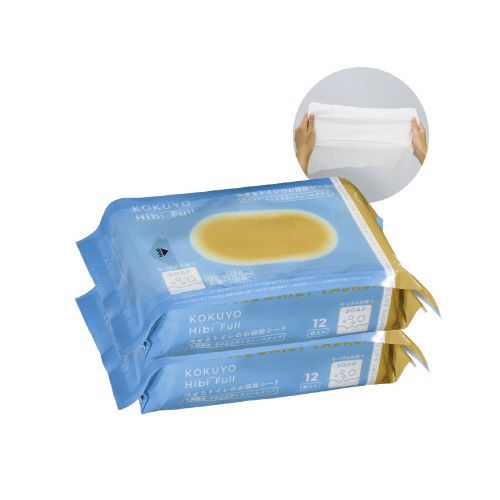 流せるトイレ掃除シート大判厚手せっけん２個入ｘ２４画像