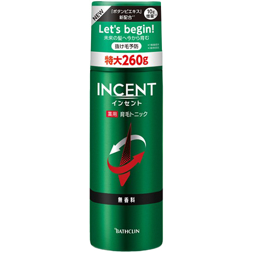 ｲﾝｾﾝﾄ 薬用育毛ﾄﾆｯｸ 無香料 260g 1本画像