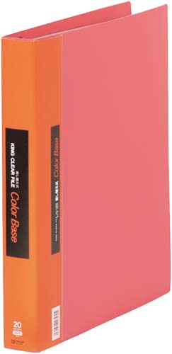 カラーベース差替式赤Ａ４縦背幅４０ｍｍ３０穴３冊画像