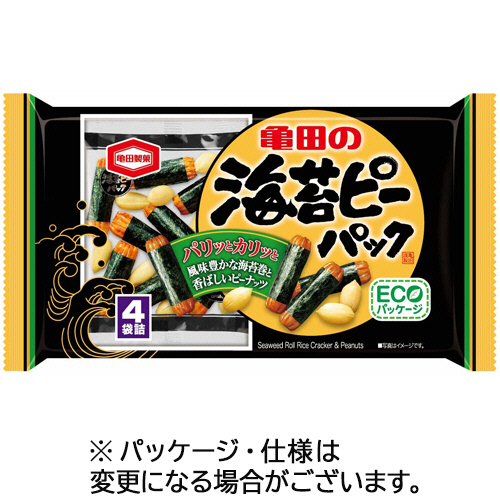 亀田の海苔ﾋﾟｰﾊﾟｯｸ 85g(4袋)/ﾊﾟｯｸ 1ｾｯﾄ(12ﾊﾟｯｸ)画像