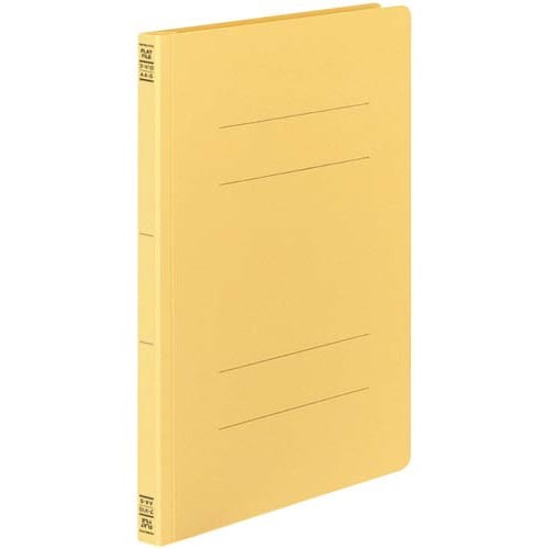 フラットファイルＶ樹脂とじ具　Ａ４縦　黄　３０冊画像
