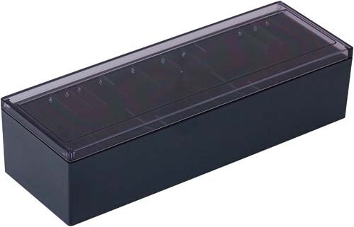 名刺整理箱　１０００枚収容　黒　１０個