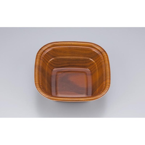 シーピー化成 どんぶり容器 TN角丼17 栓木 本体画像