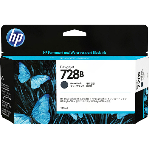 HP728B ｲﾝｸｶｰﾄﾘｯｼﾞ ﾌﾞﾗｯｸ 130mL 3WX26A 1個画像