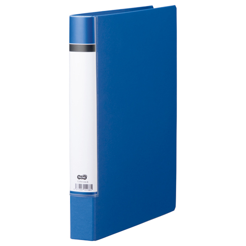 Oﾘﾝｸﾞﾌｧｲﾙ A4ﾀﾃ 2穴 200枚 ﾘﾝｸﾞ内径25mm背幅40mm青 1冊画像