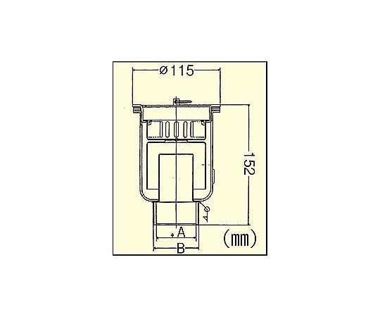 G1.1/2" 防臭排水トラップ 全体が黒色の排水トラップ、角度を変えて撮影された状態。