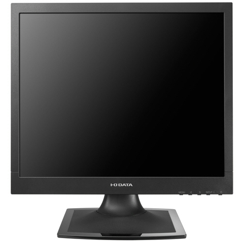 フリッカーレス設計採用　17型スクエア液晶ディスプレイ　ブラック　5年保証　1台