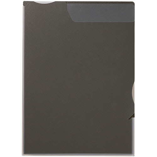 ｶﾗｰｾﾚｸｼｮﾝ ｽｰﾊﾟｰﾊｰﾄﾞﾎﾙﾀﾞｰ(ﾏﾁ付) A4ﾀﾃ 黒 1ｾｯﾄ(5枚)画像