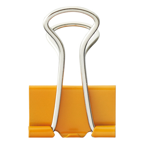 ﾀﾞﾌﾞﾙｸﾘｯﾌﾟ 中 口幅25mm ｵﾚﾝｼﾞ 1箱(10個)