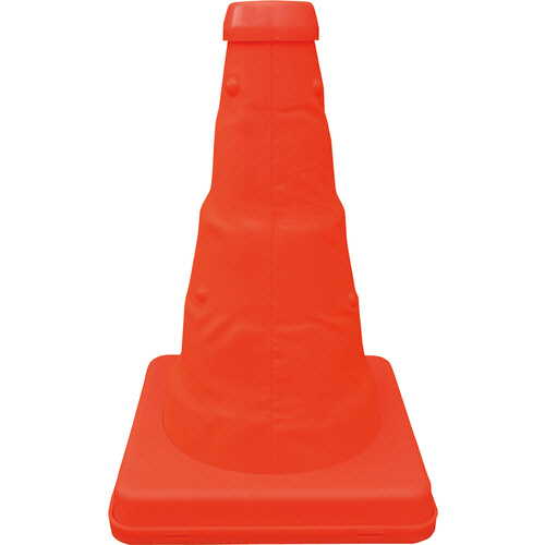 伸縮式三角ｺｰﾝ ｵﾚﾝｼﾞ 幅130×高さ200mm 1個画像