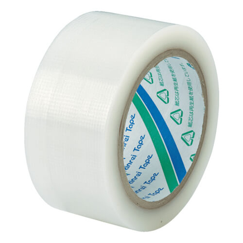 リンレイテープ 包装用PEワリフテープ 半透明 50mm×25m EF670E50X25画像