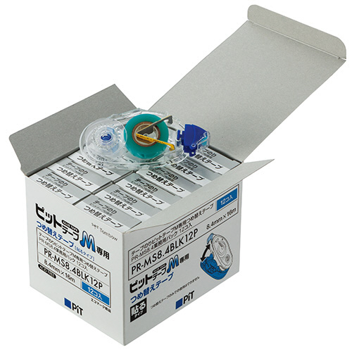 ﾃｰﾌﾟのり ﾋﾟｯﾄﾃｰﾌﾟM 貼るﾀｲﾌﾟ つめ替え 8.4mm×16m 1ﾊﾟｯｸ(12個)画像