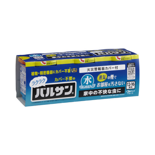ラクラクバルサン　水１２ｇ×３　１２－１６畳用×５画像