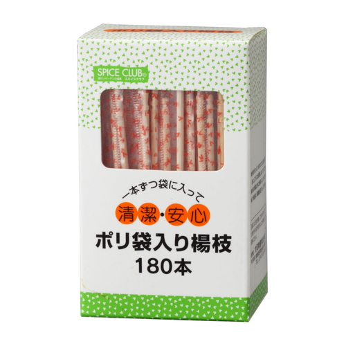 爪楊枝 スパイスクラブポリ袋入り楊枝 180本画像