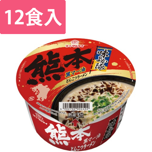 九州発　味よか隊とんこつラーメン熊本　70g　1ケース(12食)画像