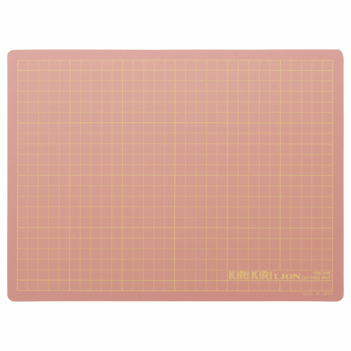 ｶｯﾃｨﾝｸﾞﾏｯﾄ KIRIKIRI 再生PVC製 320×240×1.2mm ﾋﾟﾝｸ 1枚画像