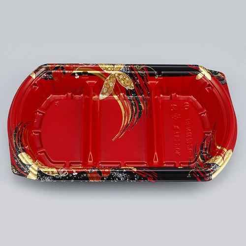 シーピー化成 弁当容器 BFN味音(みおん)26-1 結花赤 本体画像