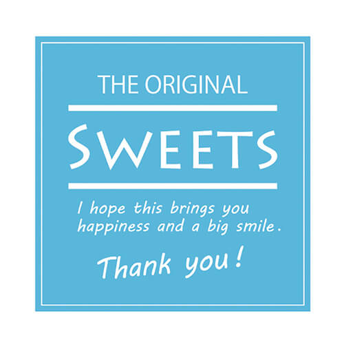 ギフトシール Ｓｗｅｅｔｓ スクエアブルー ９０片画像
