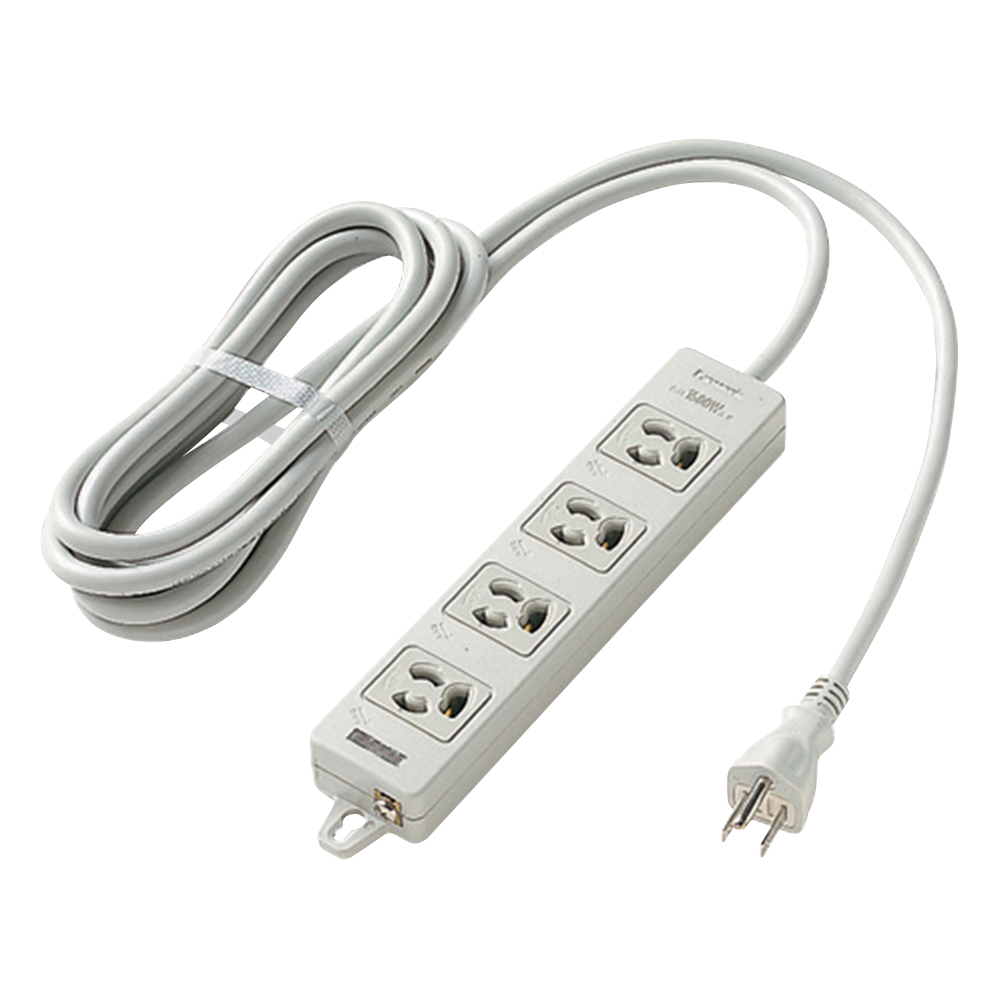 OAタップ（接地15A形）　4個口　3m　電源表示・抜け止め形画像