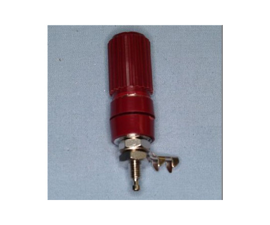 絶縁ターミナル　4mm　取付孔Φ8.5mm　赤画像