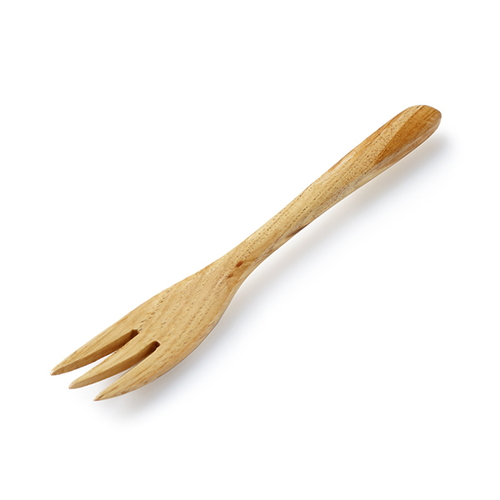 フォーク 18cm 栗の木 天然木 カトラリー画像