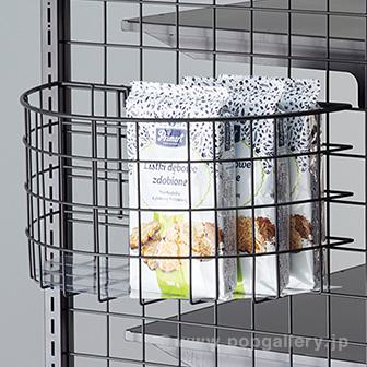 ネット用半円カゴ（シート付）W400（ブラック）画像