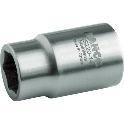 バーコ　ステンレス製6角ソケット　差込角1/4インチ　対辺10mm　1個画像