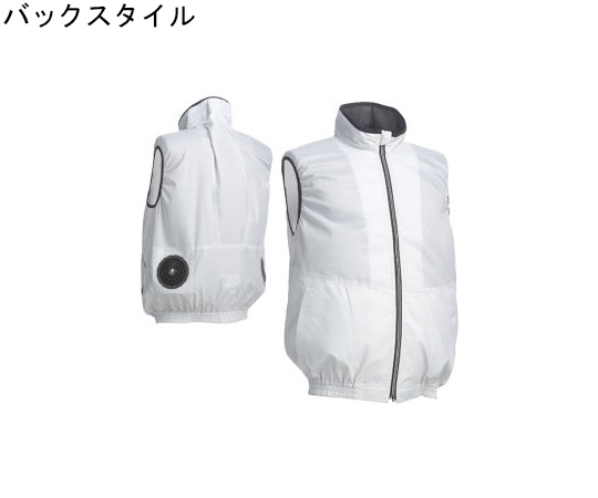 ワークベスト(ポリ100%)　シルバーグレー　3L画像