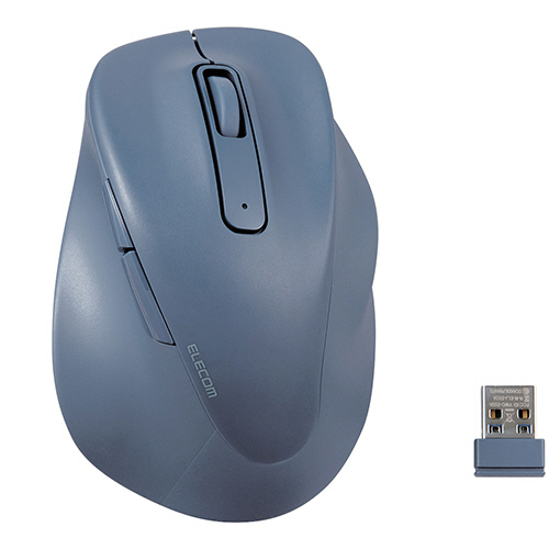 静音 2.4GHz無線ﾏｳｽ EX-G 5ﾎﾞﾀﾝ Sｻｲｽﾞ ﾌﾞﾙｰ 1個