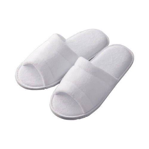 パイル地スリッパ　白画像