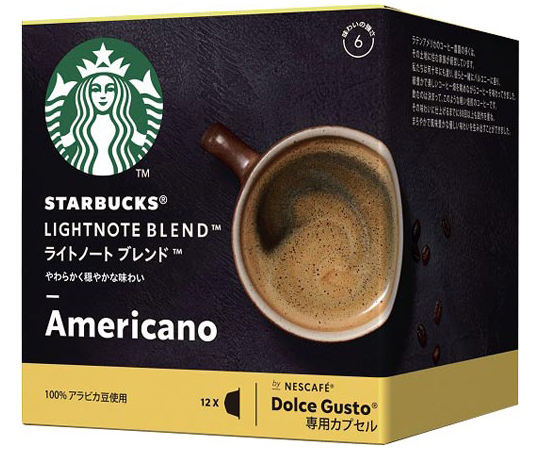 ドルチェグスト スタバ ライトノートブレンド12杯 1箱（12杯分入）画像
