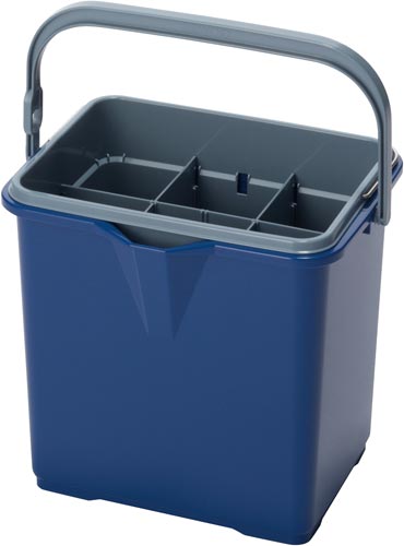 仕切付バケツ２　ブルー画像