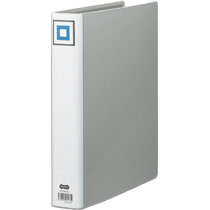 両開きﾊﾟｲﾌﾟ式ﾌｧｲﾙV A4ﾀﾃ 400枚収容 40mmとじ 背幅55mm ｼﾙﾊﾞｰ 1冊画像