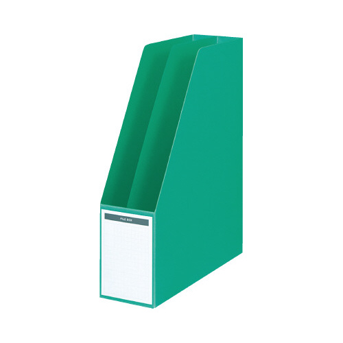 ファイルボックスＡ４縦仕切・底板付　収容８０ｍｍ緑画像