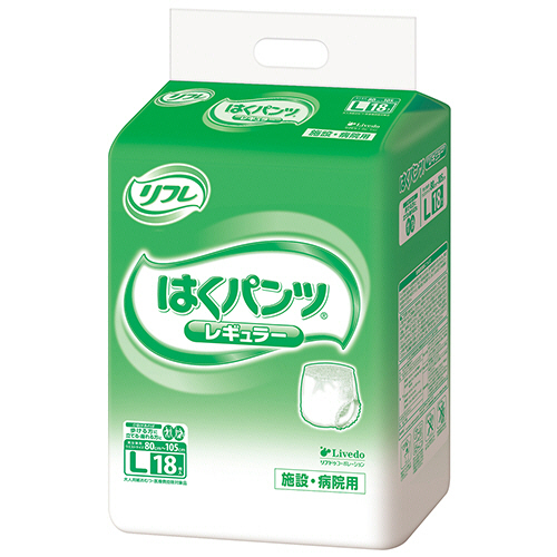 ﾘﾌﾚ はくﾊﾟﾝﾂ ﾚｷﾞｭﾗｰ L 1ﾊﾟｯｸ(18枚)画像