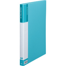 ｸﾘﾔｰﾌｧｲﾙ(台紙入) A4ﾀﾃ 40ﾎﾟｹｯﾄ 背幅23mm ﾗｲﾄﾌﾞﾙｰ 1ｾｯﾄ(8冊)画像