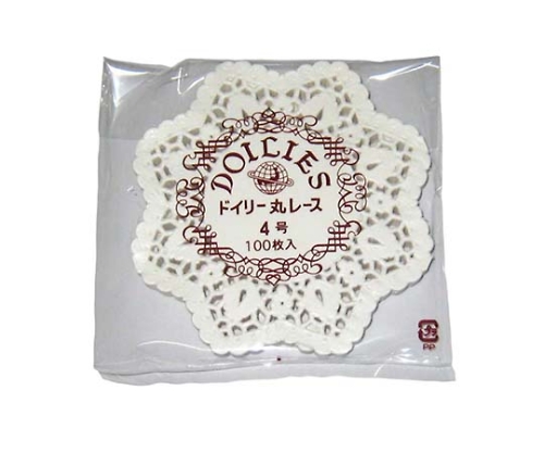 ドイリー レースペーパー 丸型(500枚入)4号画像
