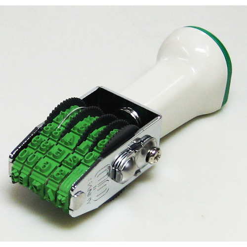 テクノタッチ回転印　欧文　５号日付　［明朝体］画像