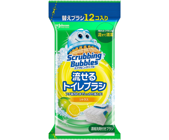N スクラビングバブル 流セルトイレブラシ シトラス 替え 12個入画像