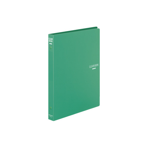 クリヤーブック替紙式Ｂ５縦２６穴１８枚ポケット　緑画像