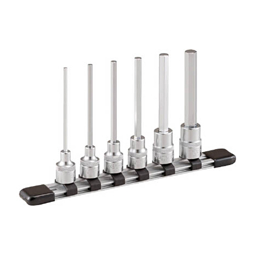 ロングヘキサゴンソケットセット(ホルダー付)　6pcs　1セット画像